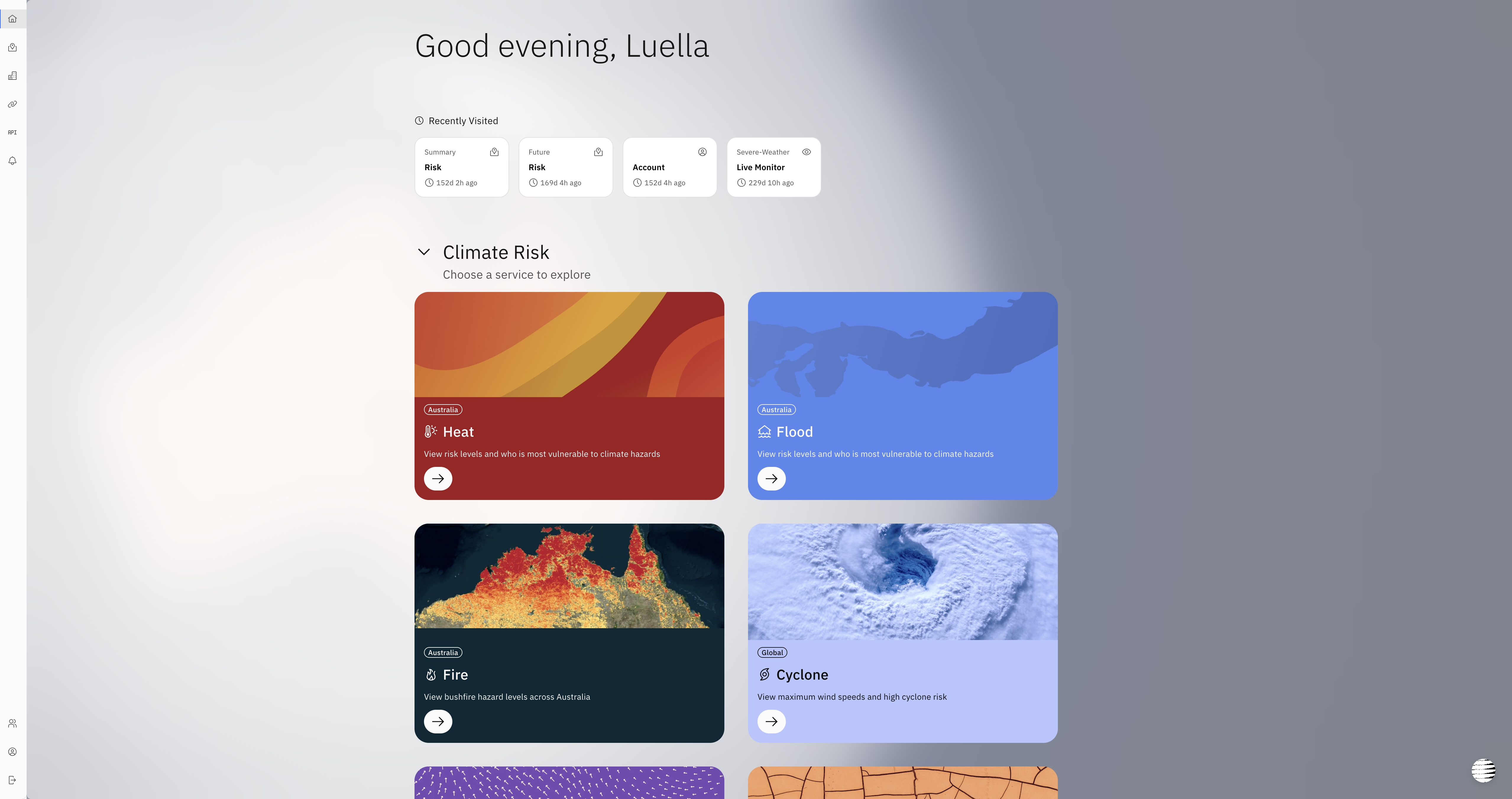ClimateIQ — interactive risk map