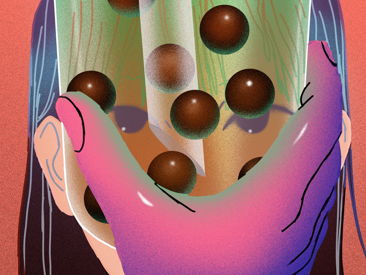 Boba liberals — Janet Sung × Eater illustration reference