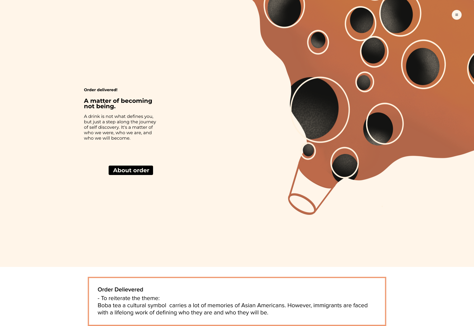 Boba tea — secondary landing